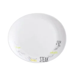 Luminarc Assiette à steak blanche décorée 30 cm Friend's Time> Assiettes Plates