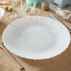 Luminarc Assiette blanche 27 cm Feston> Assiettes Plates