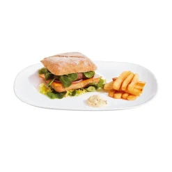 Luminarc Assiette blanche 34,2 x 24,1 cm Sweet Line> Assiettes Plates