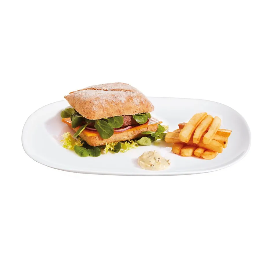 Luminarc Assiette blanche 34,2 x 24,1 cm Sweet Line> Assiettes Plates
