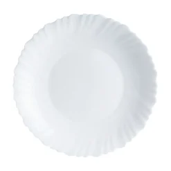 Luminarc Assiette creuse blanche 23 cm Feston> Assiettes Creuses
