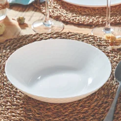 Luminarc Assiette creuse blanche 20 cm Pampille> Assiettes Creuses