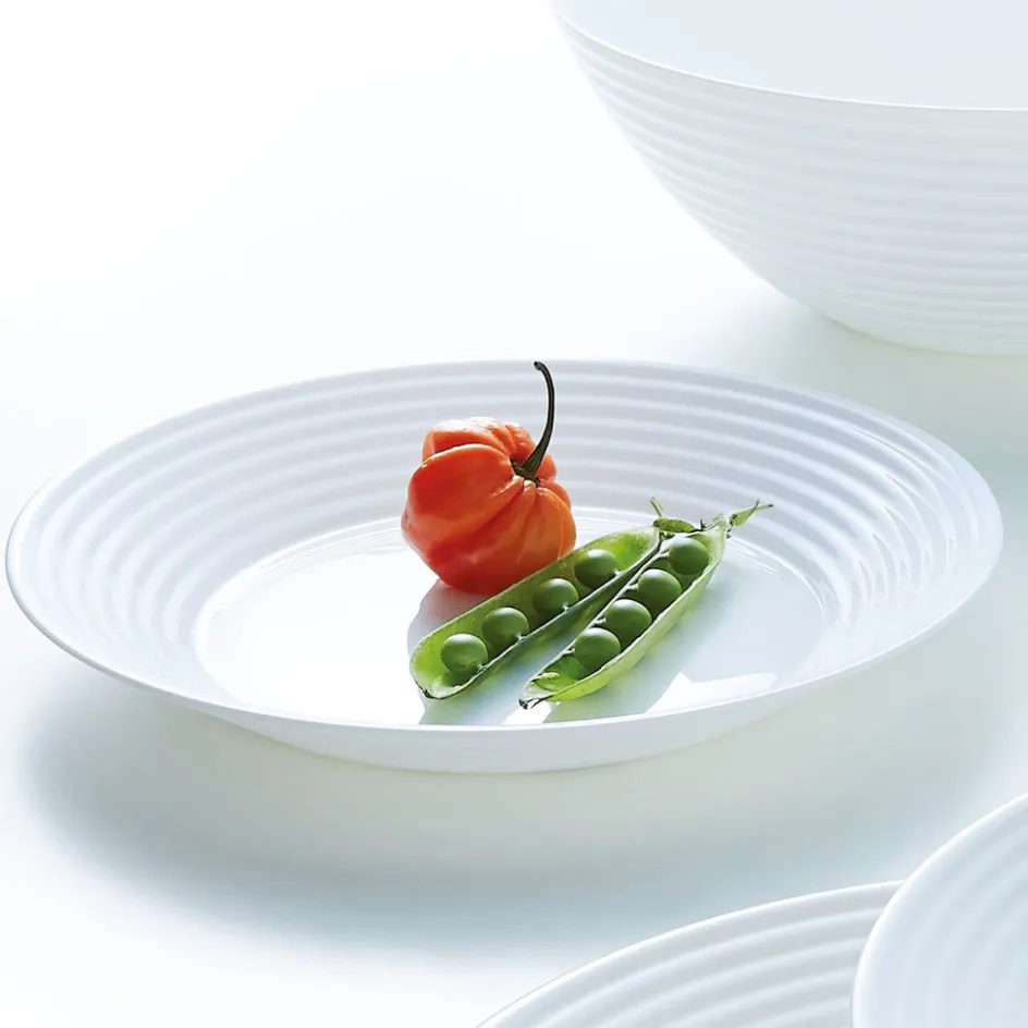 Luminarc Assiette creuse blanche 23 cm Harena> Assiettes Creuses