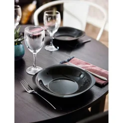 Luminarc Assiette creuse noire 21 cm Carine> Assiettes Creuses