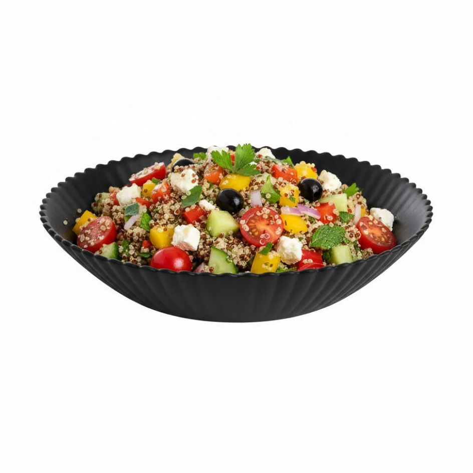 Luminarc Assiette creuse noire 20 cm Bloom> Assiettes Creuses