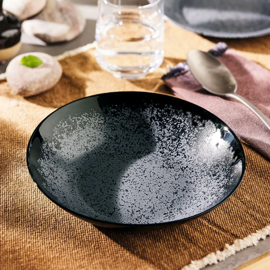 Luminarc Assiette creuse noire 20 cm Slate> Assiettes Creuses