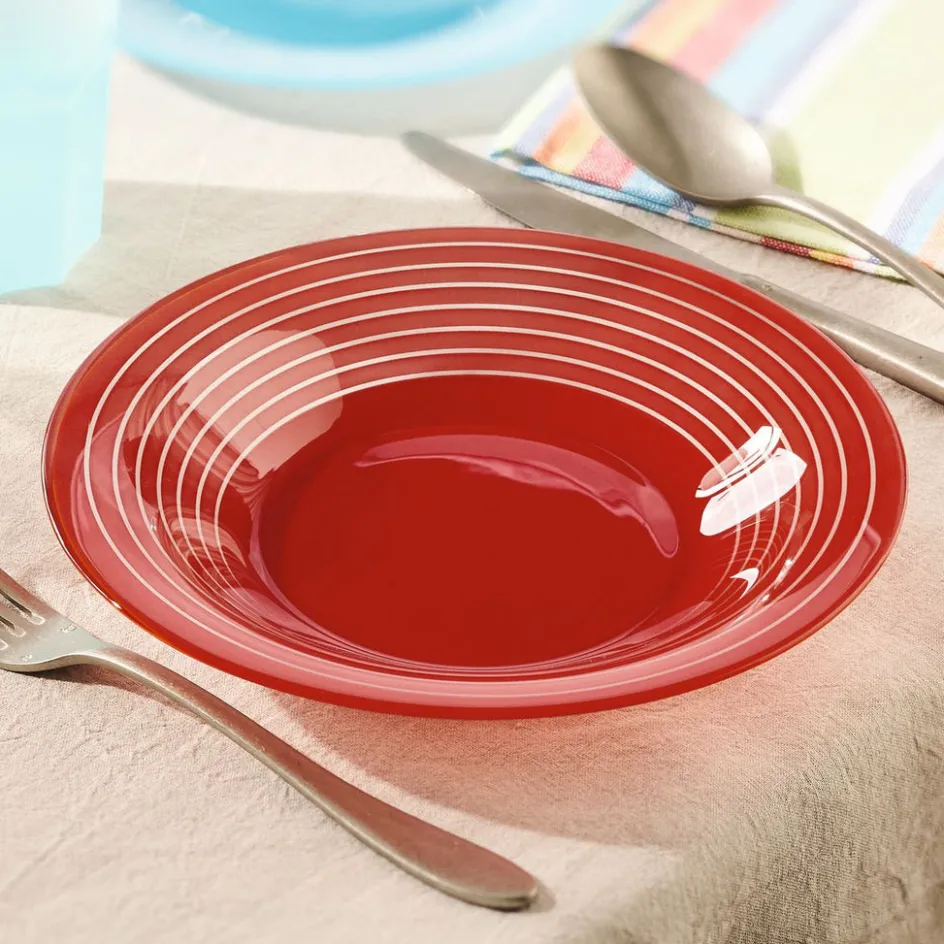 Luminarc Assiette creuse rouge 21,5 cm Factory> Assiettes Creuses