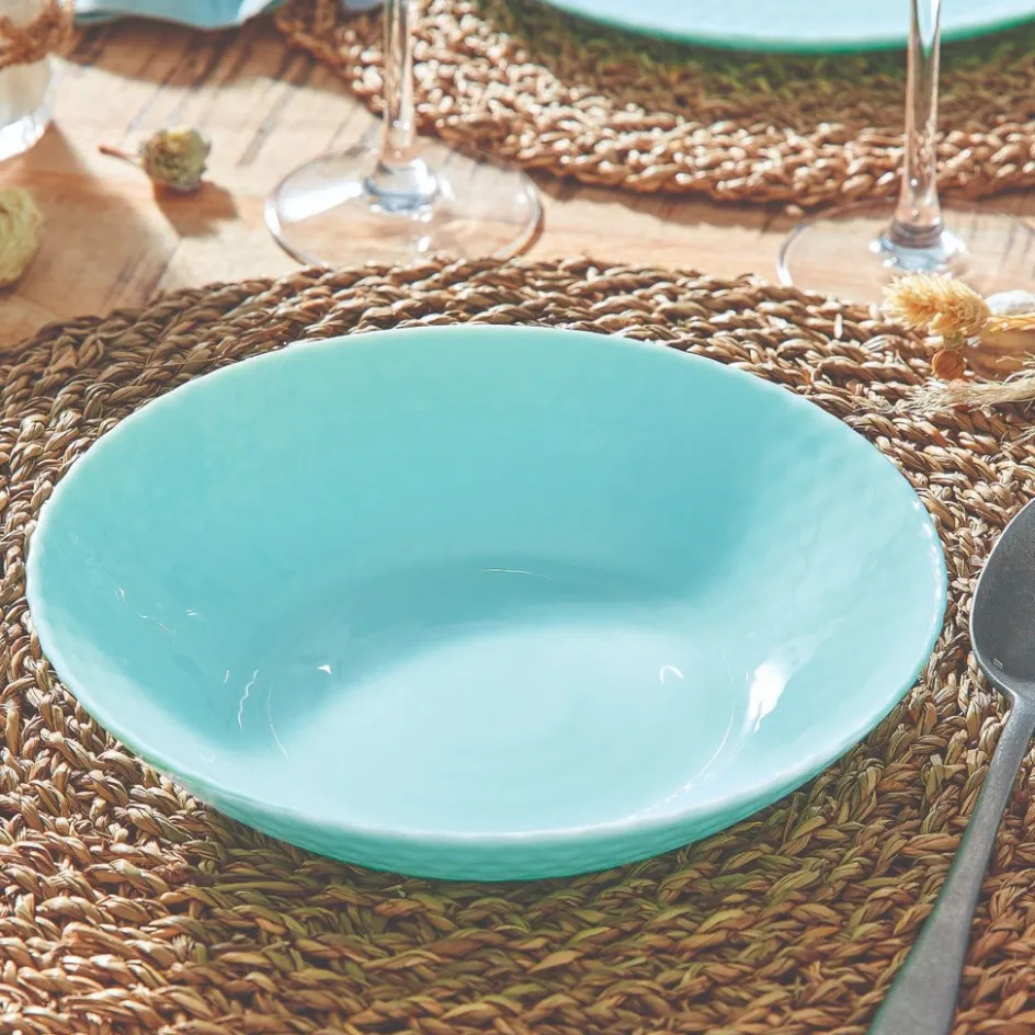 Luminarc Assiette creuse turquoise 20 cm Pampille> Assiettes Creuses