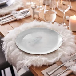 Luminarc Assiette grise 25 cm Diwali Marble> Assiettes Plates