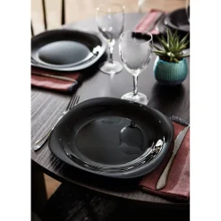 Luminarc Assiette noire 27 cm Carine> Assiettes Plates