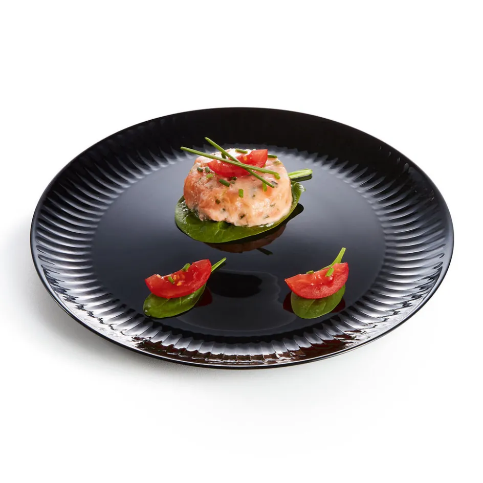 Luminarc Assiette plate 25 cm Cottage Noir> Assiettes Plates
