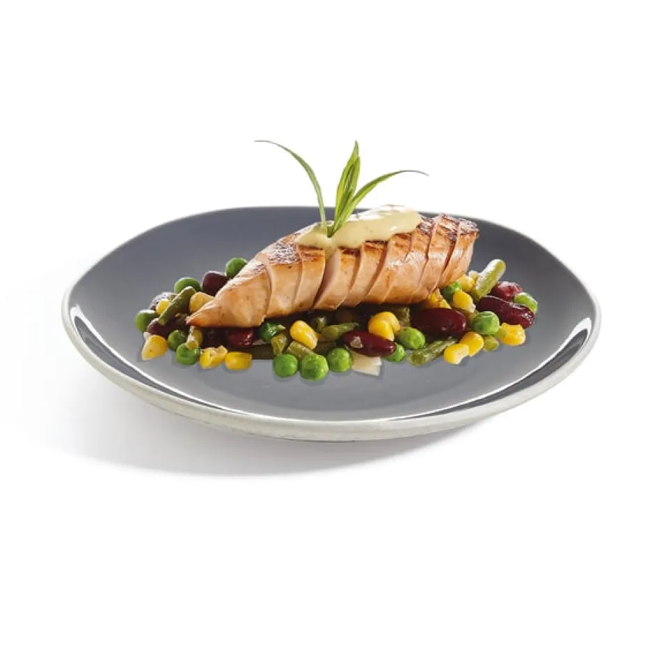 Arcoroc Assiette plate 25,4 cm Rocaleo Gris foncé> Assiettes Plates