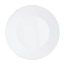 Luminarc Assiette plate blanche 25 cm Harena> Assiettes Plates