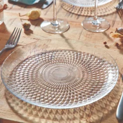 Luminarc Assiette plate en verre 25 cm Pampille><noscript><img width=