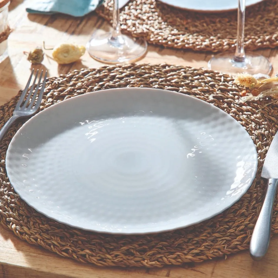 Luminarc Assiette plate grise 25 cm Pampille> Assiettes Plates