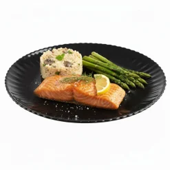 Luminarc Assiette plate noire 25 cm Bloom> Assiettes Plates