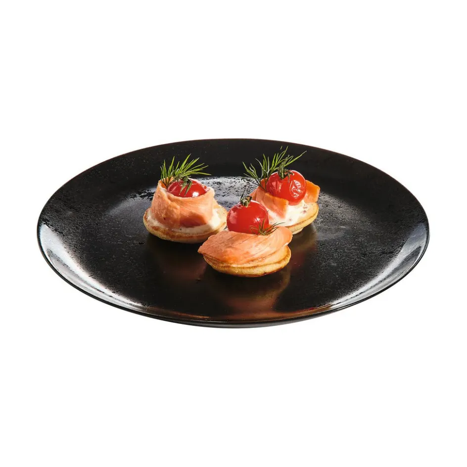 Luminarc Assiette plate noire 25 cm Diana> Assiettes Plates