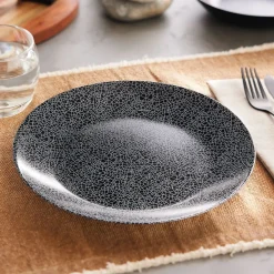 Luminarc Assiette plate noire 25 cm Zoe> Assiettes Plates
