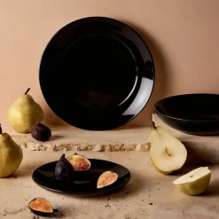 Luminarc Assiette plate noire 25 cm Apy> Assiettes Plates