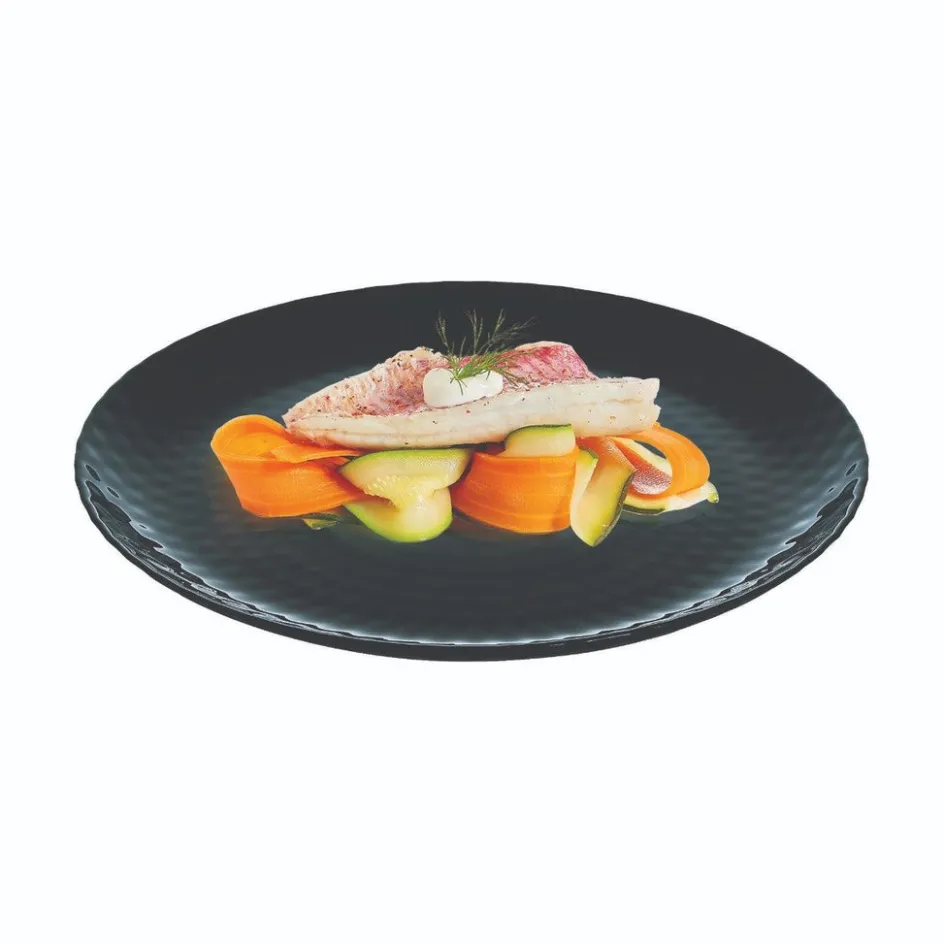 Luminarc Assiette plate noire 25 cm Pampille> Assiettes Plates