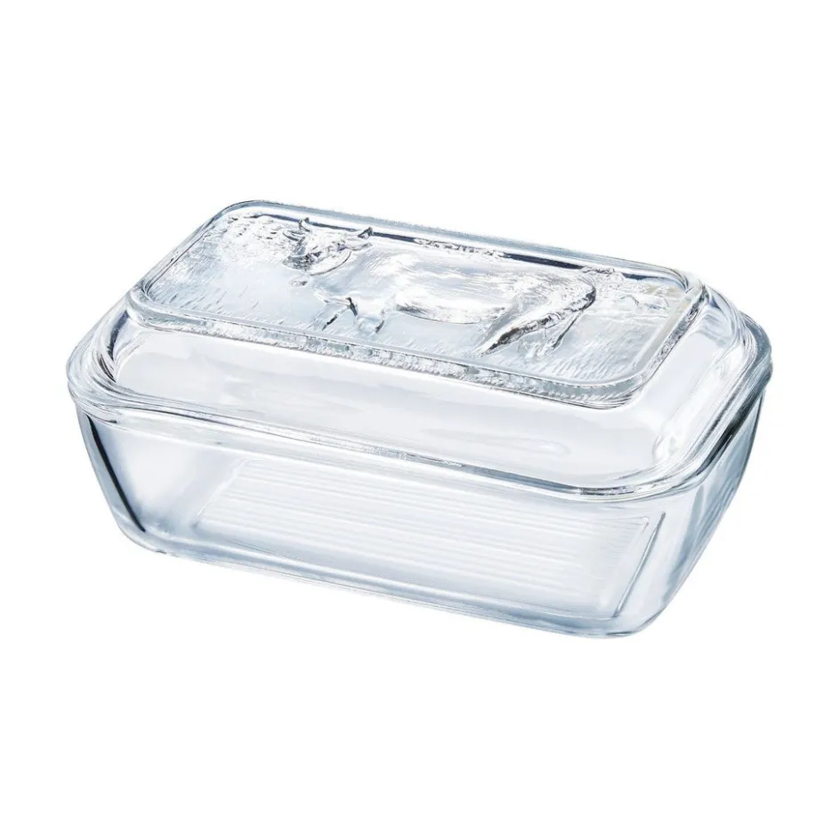 Luminarc Beurrier vache 17 x 10,5 cm Hervé, Le Verre Français> Accesoires Et Ustensiles De Cuisine