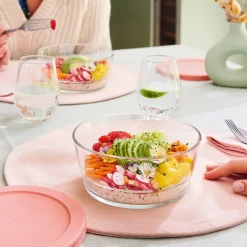 Luminarc Coupelle 110 cl Eat & Joy avec couvercle orange><noscript><img width=