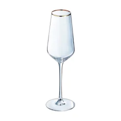 Cristal d'Arques Flûte 23 cl Ultime Bord Or> Flûtes À Champagne
