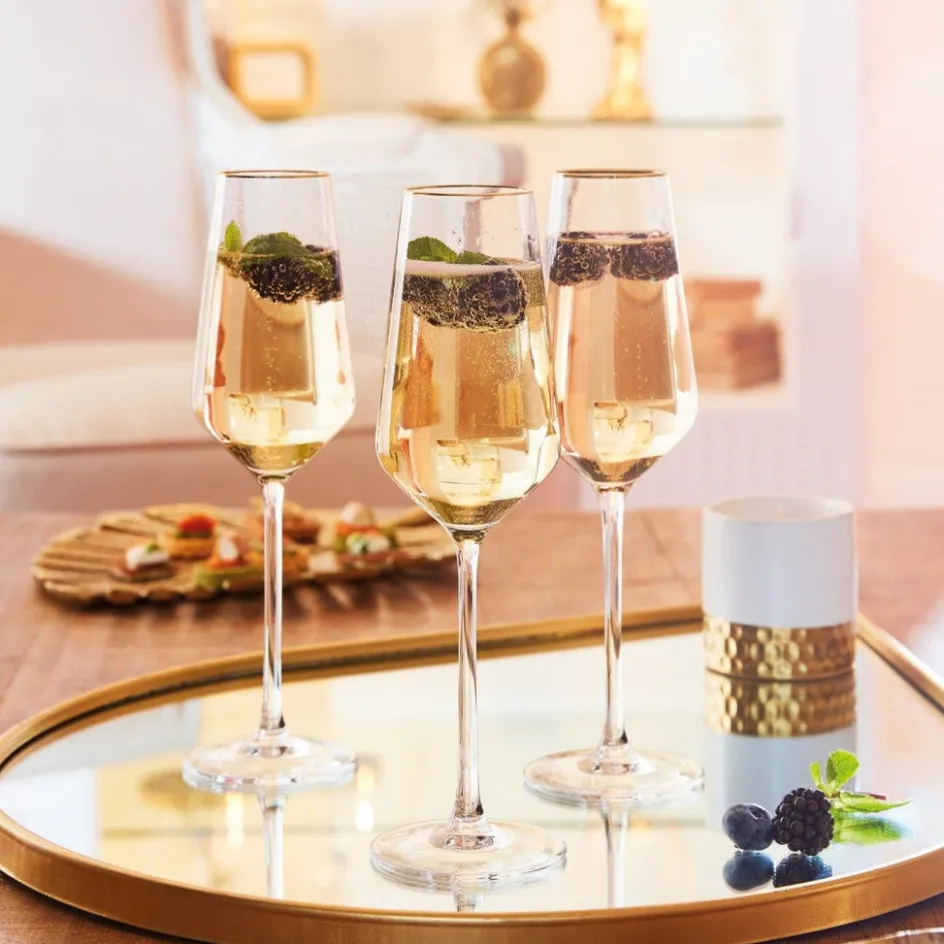 Cristal d'Arques Flûte 23 cl Ultime Bord Or> Flûtes À Champagne