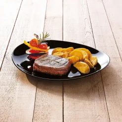 Luminarc Lot de 6 assiettes à steak Friend's Time noires> Assiettes Plates