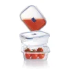 Luminarc Lot de 3 boites Pure Box Active rectangle> Boîtes De Conservation
