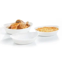 Luminarc Lot de 3 plats à four ovales Smart Cuisine Carine 250°C> Plats À Four