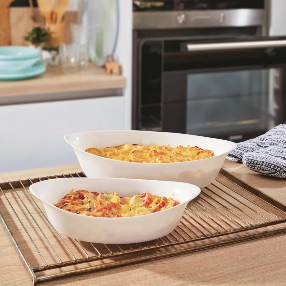 Luminarc Lot de 3 plats à four ovales Smart Cuisine Carine 250°C> Plats À Four