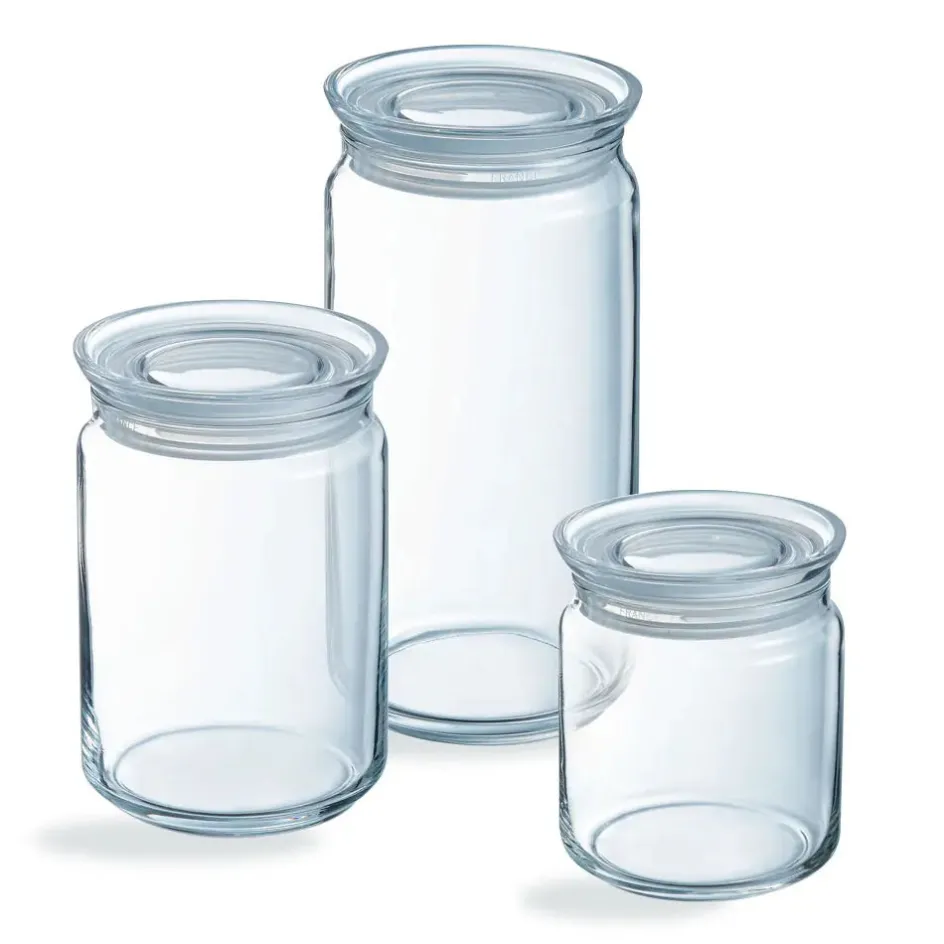 Luminarc Lot de 3 pots de conservation Pure Jar Glass - 70-100-150cl> Bocaux & Pots
