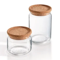Luminarc Lot de deux pots de conservation Pure Jar Cork - 1L + 0,5L> Bocaux & Pots