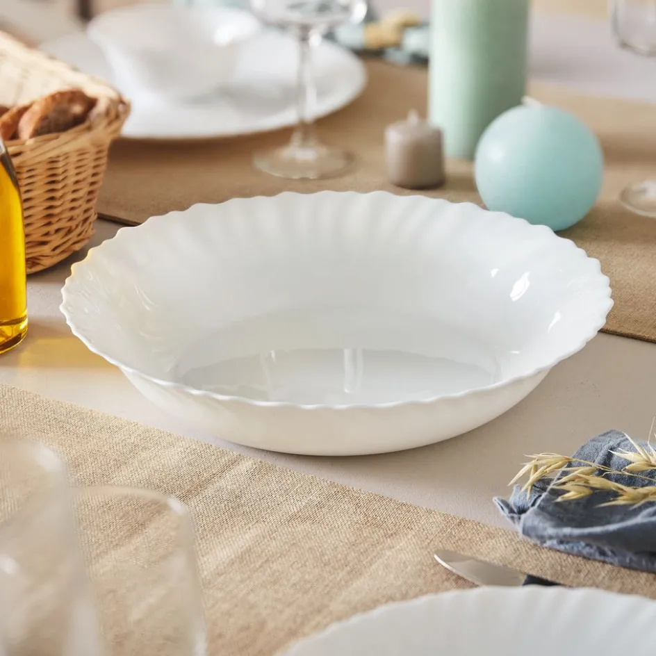Luminarc Plat blanc 28 cm Feston> Plats