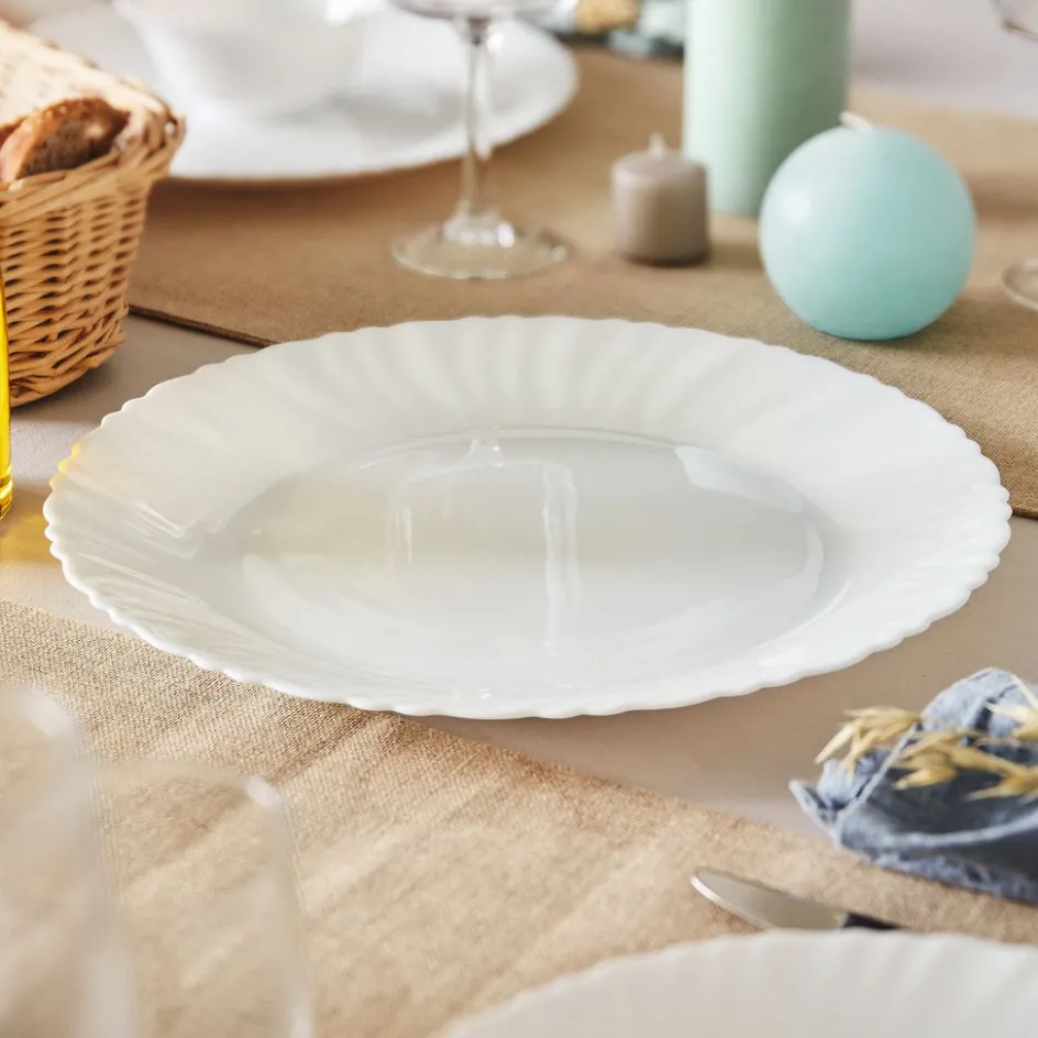 Luminarc Plat blanc 30 cm Feston> Plats