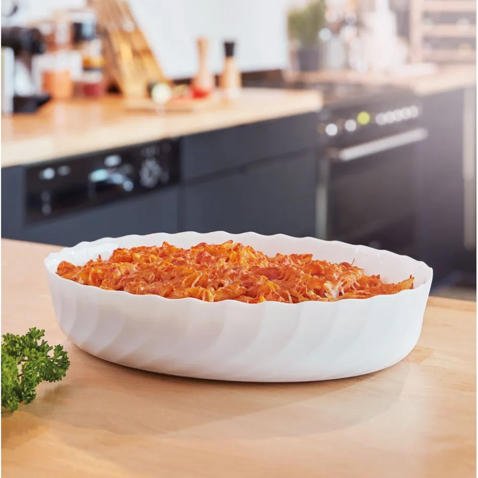 Luminarc Plat de cuisson blanc 31,9 x 24,5 cm Smart Cuisine Trianon> Plats À Four