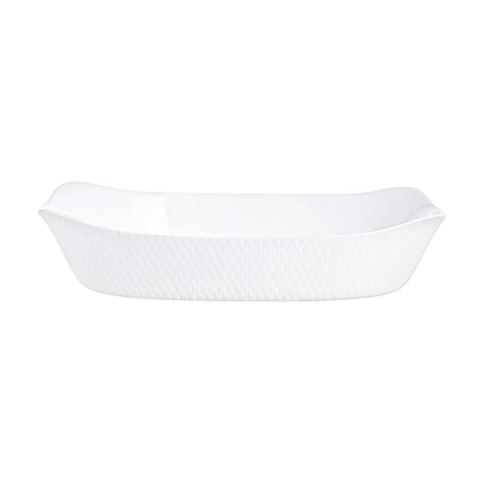 Luminarc Plat de cuisson blanc 34 x 25 cm Smart Cuisine Wavy> Plats À Four