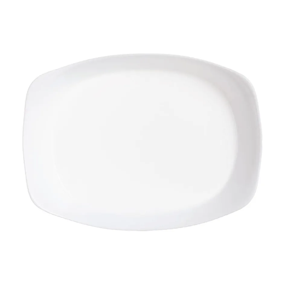 Luminarc Plat de cuisson blanc 34 x 25 cm Smart Cuisine Wavy> Plats À Four
