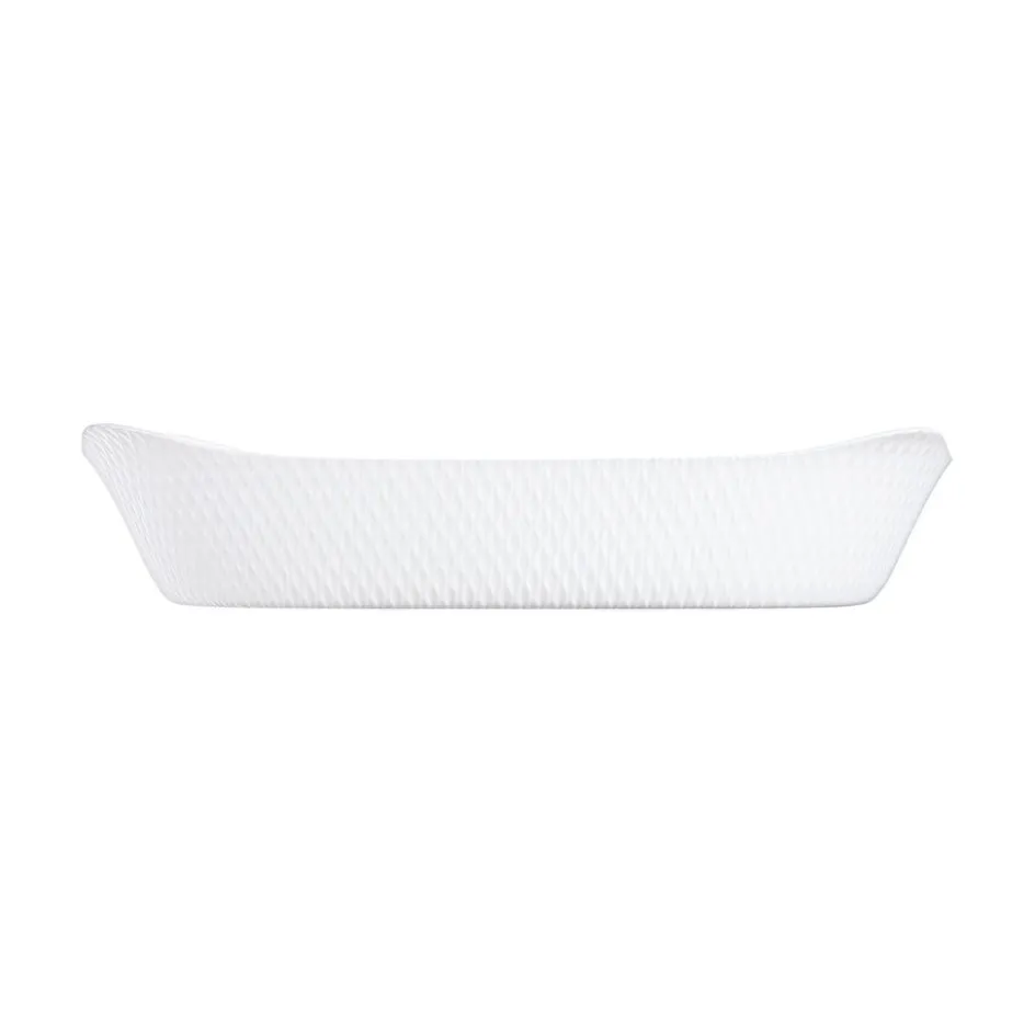 Luminarc Plat de cuisson blanc 34 x 25 cm Smart Cuisine Wavy> Plats À Four