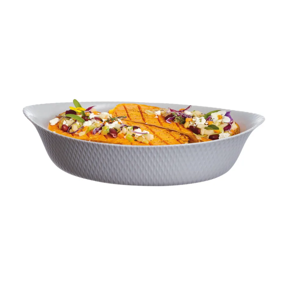 Luminarc Plat ovale 32x20 Smart Cuisine Wavy Granit> Plats À Four