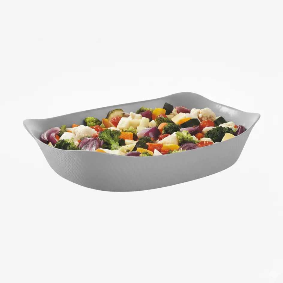 Luminarc Plat rectangulaire 34x25 Smart Cuisine Wavy Granit> Plats À Four