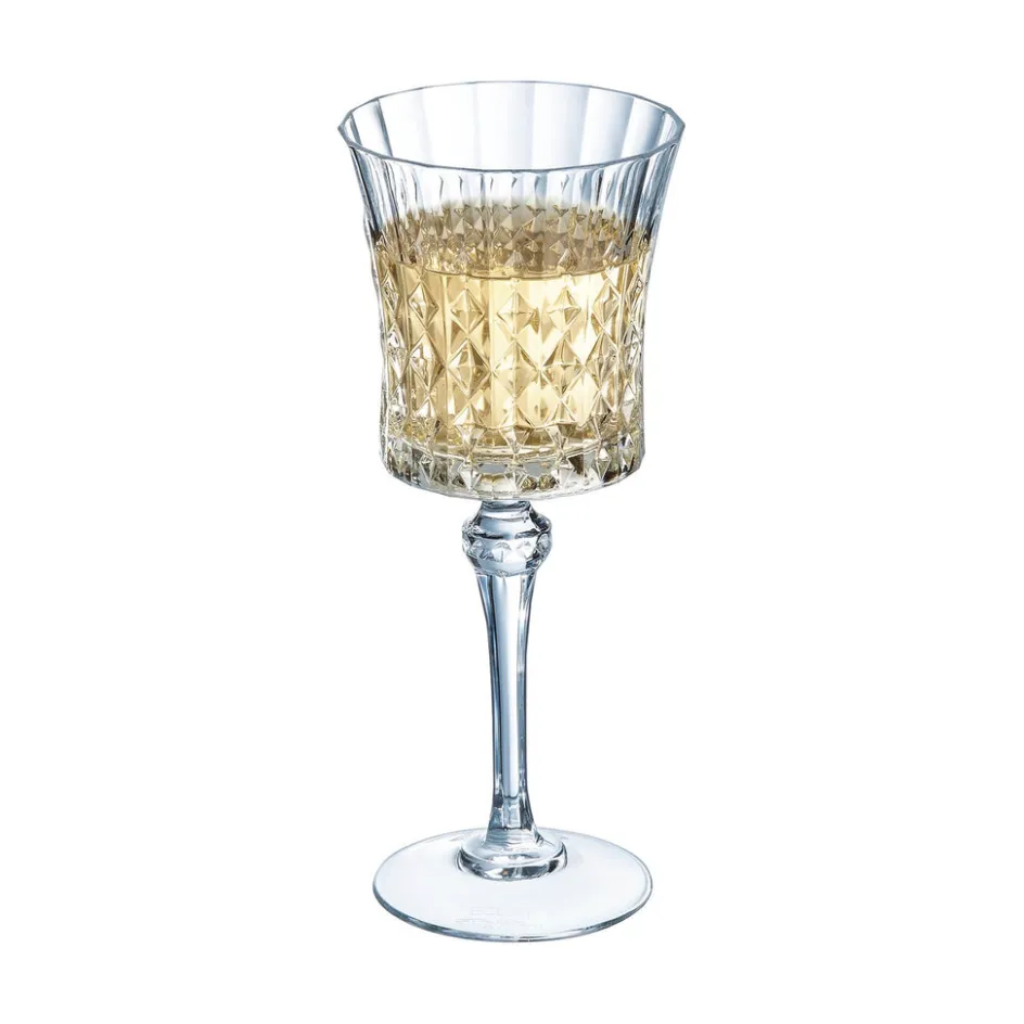 Cristal d'Arques Verre à pied 27 cl Lady Diamond> Verres À Vin Rosé|Verres À Vin Blanc