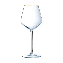 Cristal d'Arques Verre à pied 47 cl Ultime Bord Or> Verres À Vin Rosé|Verres À Vin Blanc