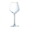 Cristal d'Arques Verre à pied 38 cl Ultime Bord Or> Verres À Vin Rosé|Verres À Vin Blanc