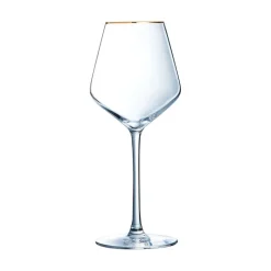 Cristal d'Arques Verre à pied 38 cl Ultime Bord Or> Verres À Vin Rosé|Verres À Vin Blanc
